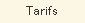 Tarifs